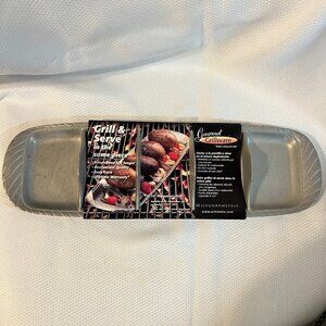 Wilton Armetale Gourmet Grillware Grill & Serve Cast Aluminum Tray New